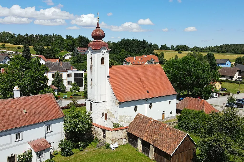 Parish church in Franzen, Lower Austria.