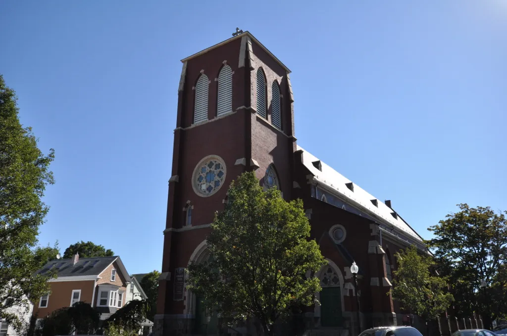 Governor Shirley Square Historic District, Boston, Massachusetts. St. Patrick's Church.