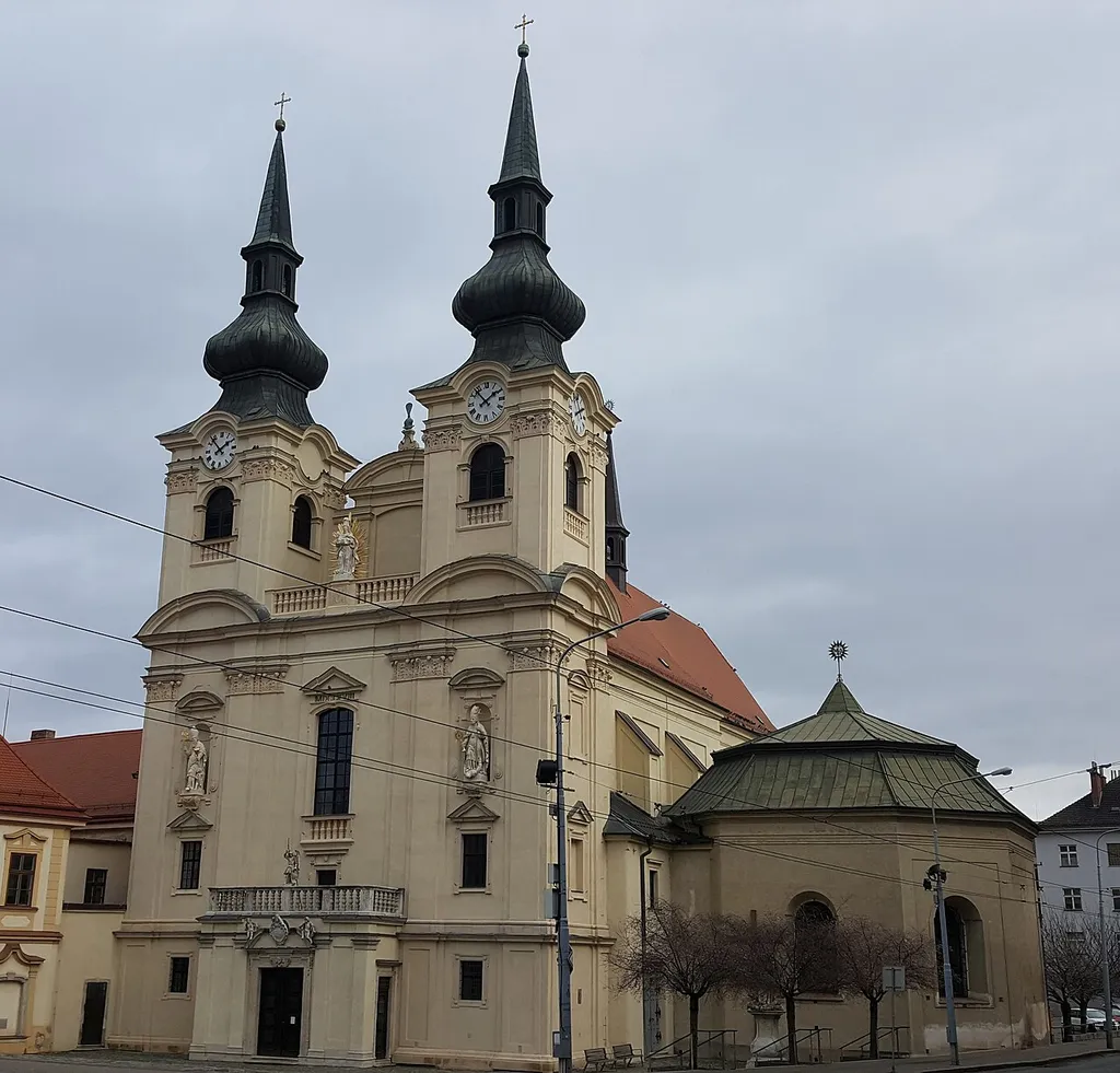 Kostel Nanebevzetí Panny Marie, Brno-Zábrdovice - Giovanni P. Tencalla, Mořic Grimm (1661–1668, 1755)