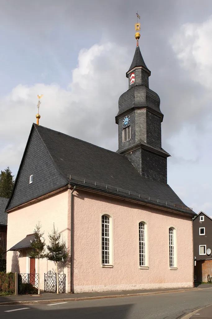 evangelisch-lutherische Christopheruskirche in Langenau, OT von Tettau, Landkreis Kronach