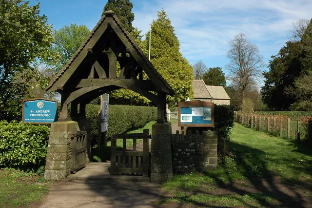Lych gate, Tredunnoc Lych gate to St Andrew's church, Tredunnoc.