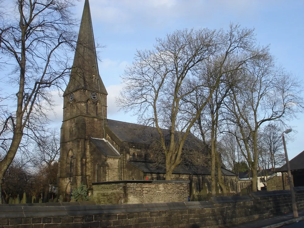 St Paul's parish church, Astley Bridge, Bolton, Greater Manchester, seen from the southwest
