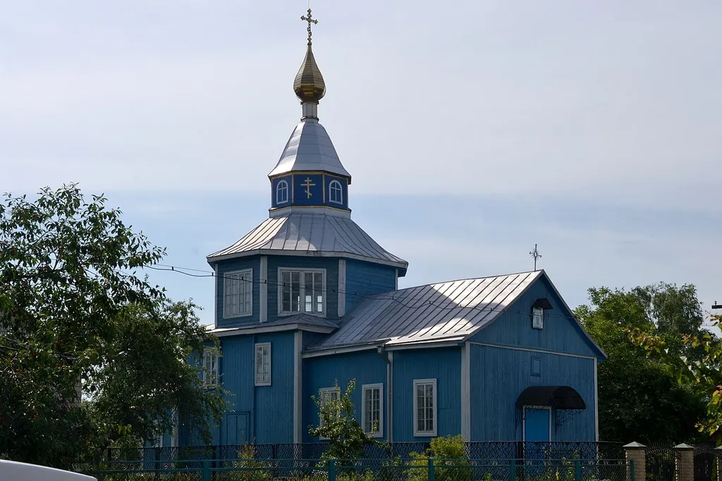 Покровська церква (дер.) (1920 рік) - вигляд з північного заходу - Клюськ Турійський район Волинська область Україна
