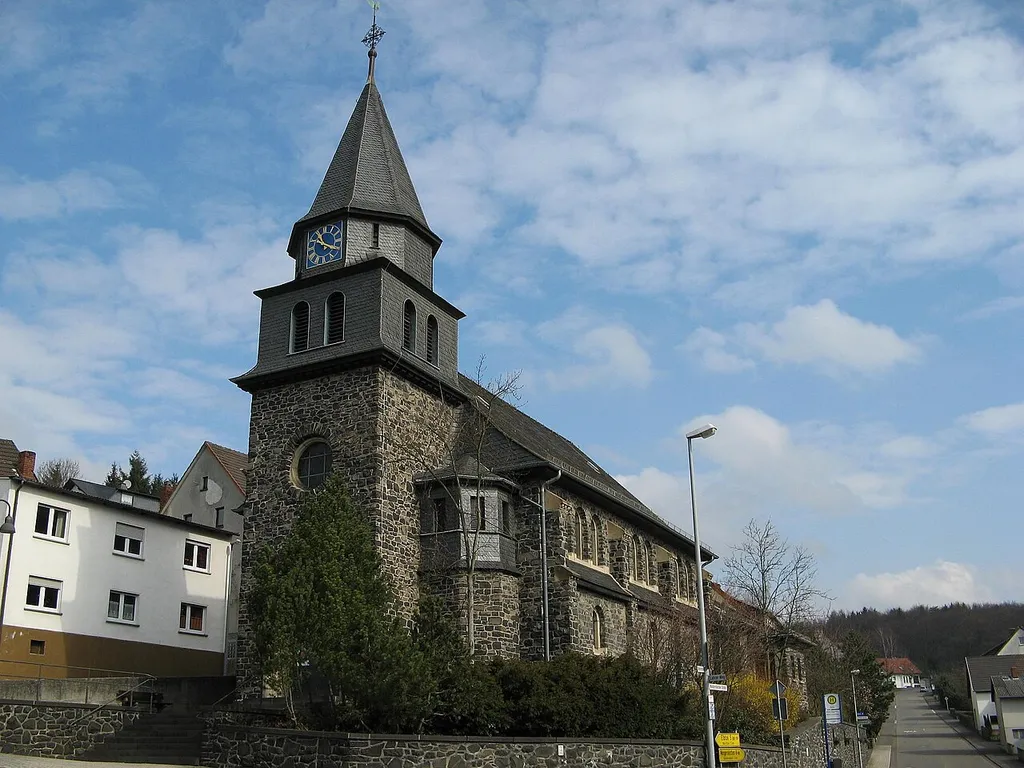 Catholic Church of St. Leonhard in Fussingen, Hesse, Germany. Built 1916-1918