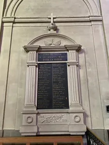 war memorial of Our Lady Church in Pont-de-Veyle