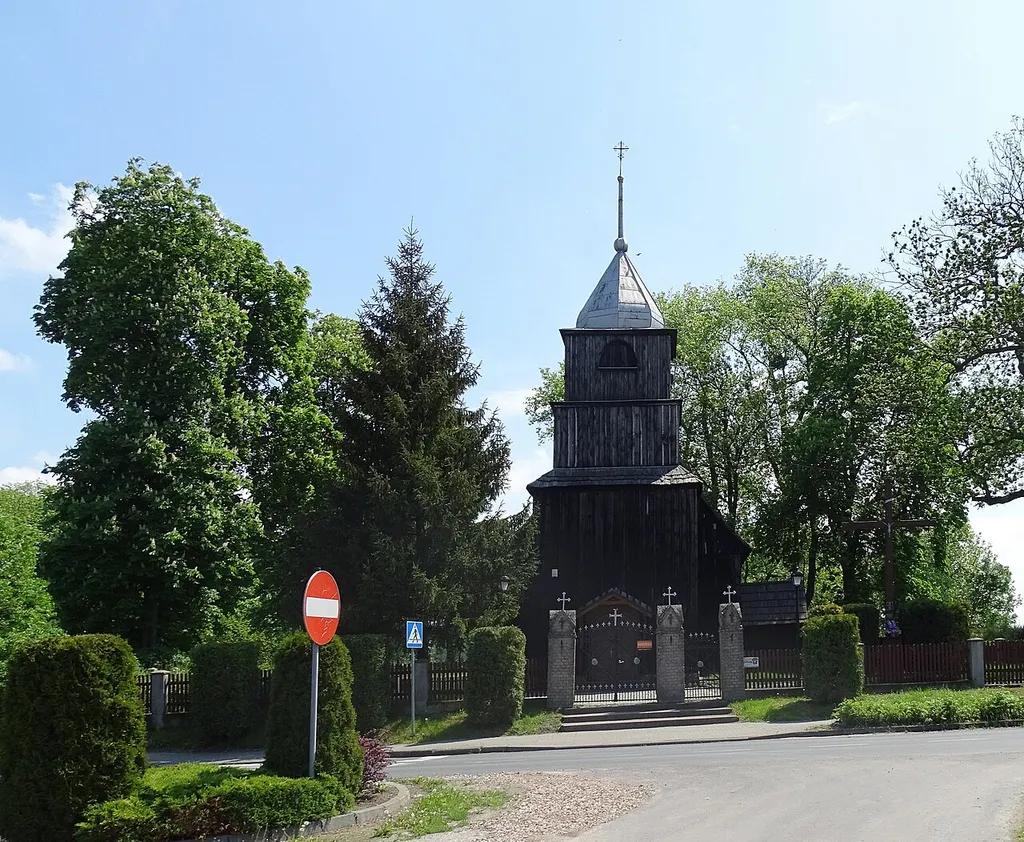 Podlesie Kościelne, Wągrowiec county, Poland. Church of Saint Ann. Founded in 1712 by Jan Rydzyński of the Wierzbna coat of arms, owner of Podlesie Kościelne among others.
