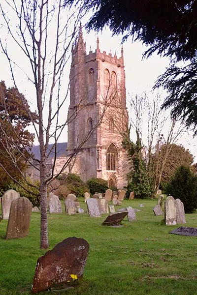 West tower of St Mary's parish church, Bitton, Gloucestershire, seen from the northwest