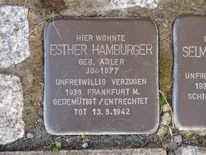 Stolperstein dedicated to Esther Hamburger