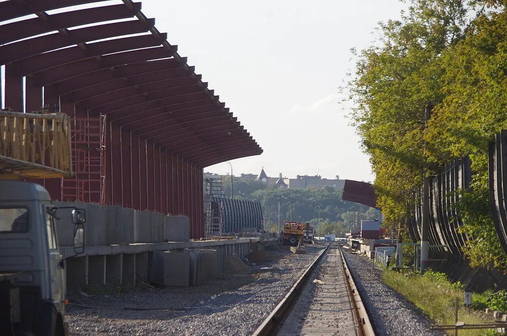 Реконструкция МКМЖД Воробьёвы горы - Пресня MKZD railway line works