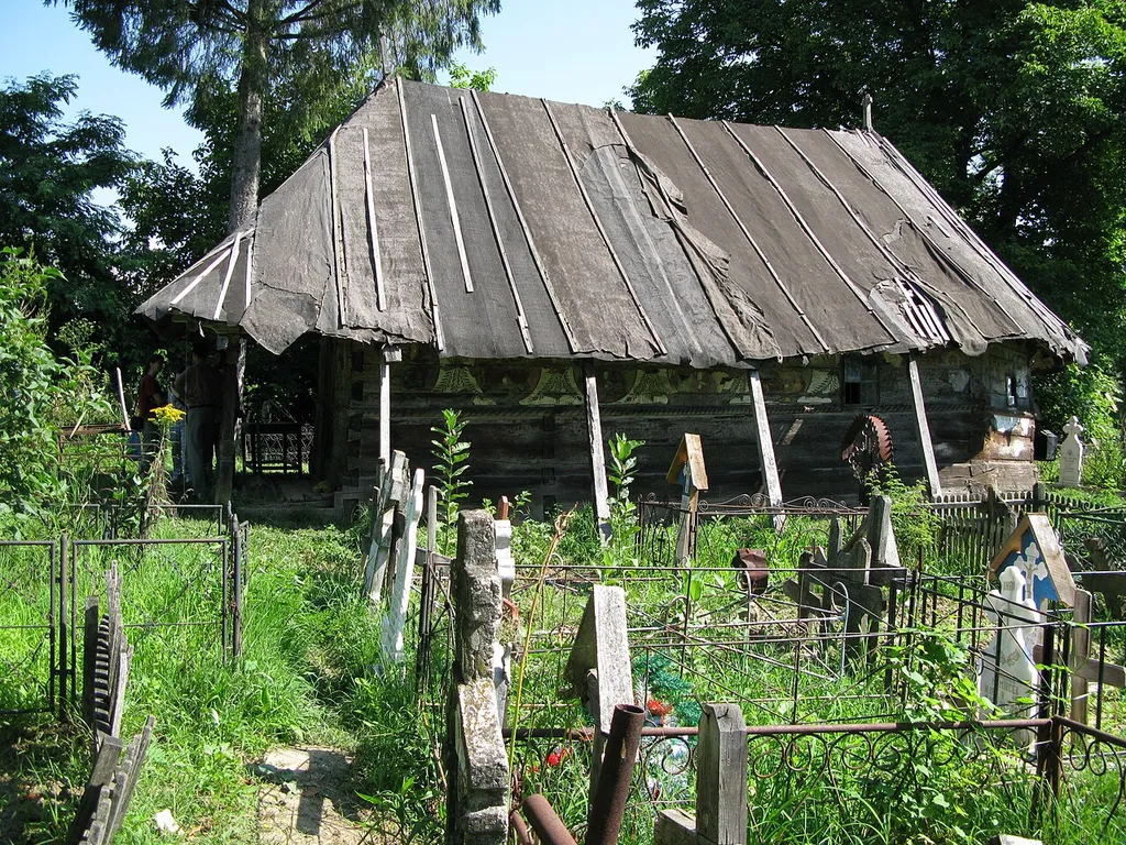 wooden church from Urși village, Romania