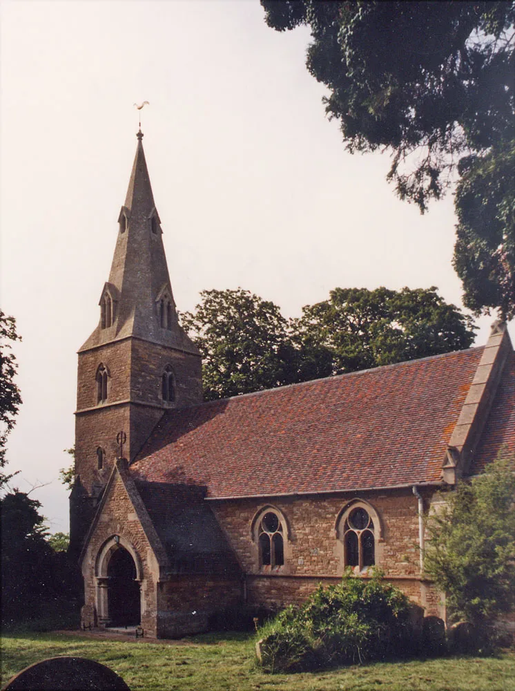 All Saints' parish church, Souldrop, Bedfordshire, seen from the southeast
