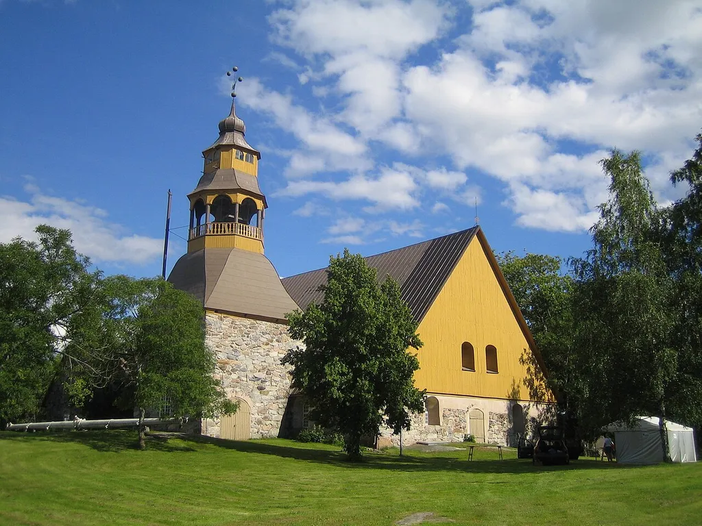 The old church of Uusikaupunki, Finland.