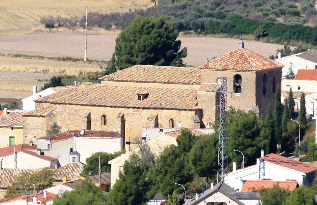 St Andrew's Church, in Albalate de Zorita, Guadalajara, Spain.