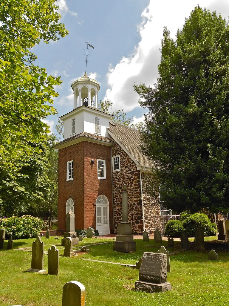 In the cemetery of Old Swedes Church, Wilmington, Delaware.