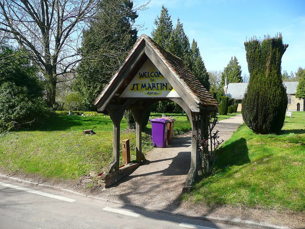 The lych gate, St Martin's Church, Preston