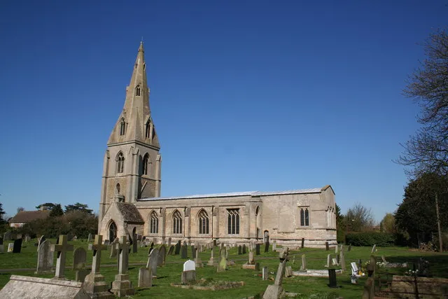 St.Peter's church, Threekingham. St.Peter's church on a sunny spring morning