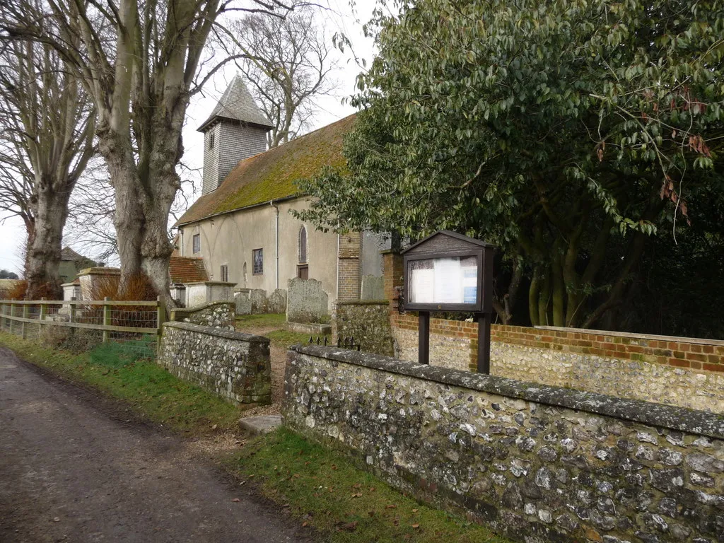 Knights Enham - St Michael And All Angels The church of St Michaels is often hidden by the leaves of the trees inn spring and summer so this is a good time of year to visit it.
