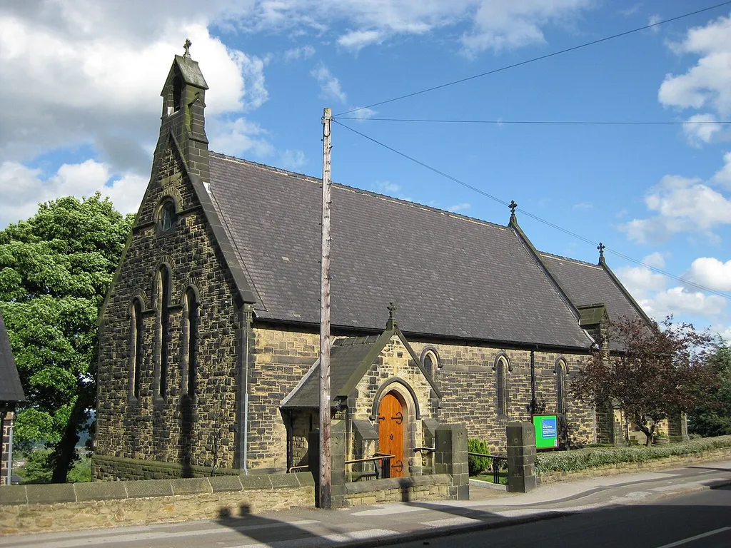 St Mark's parish church, Main Street, Grenoside, South Yorkshire, seen from the west