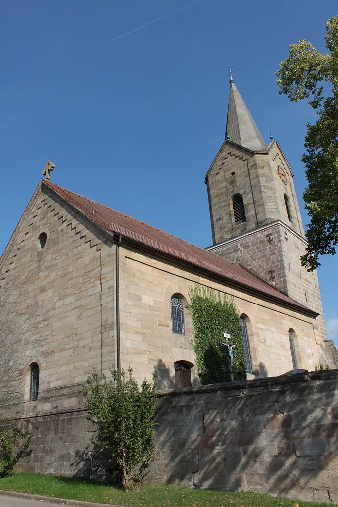 Pfarrkirche Mariä Himmelfahrt, südwestliche Ansicht