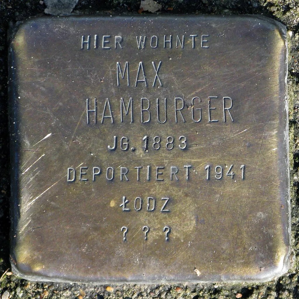 Stolperstein für Max Hamburger, Köpenicker Straße 28, Berlin-Kreuzberg