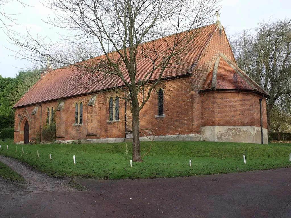 St Paul's parish church, West Wycombe, Buckinghamshire, seen from the southeast