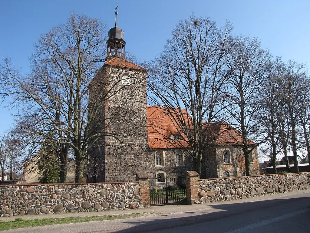 Dorfkirche Groß Machnow, Gem. Rangsdorf, Brandenburg, Ansicht der Südseite