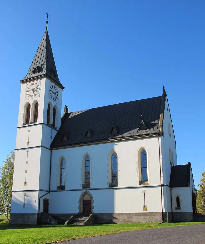 Church in Horní Maxov (part of the Town Lučany nad Nisou), Jablonec nad Nisou District in Czech Republic