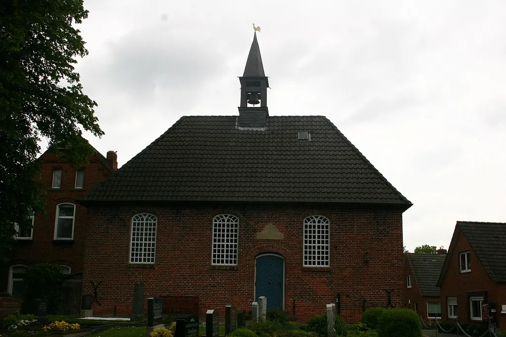 Hist. church in Canhusen, district of Aurich, East Frisia, Germany