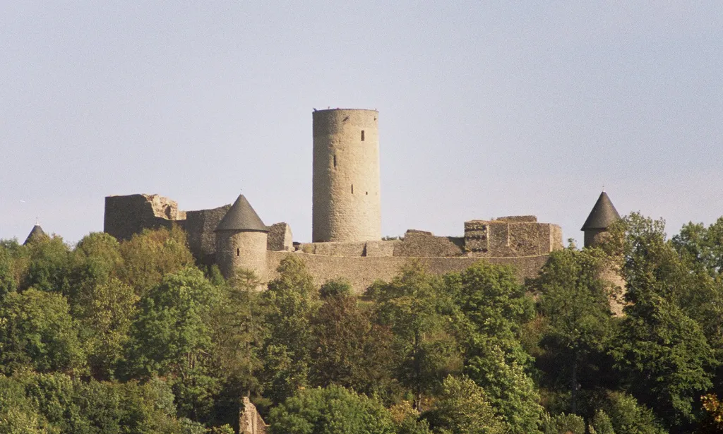 The ruins of Nuerburg Castle