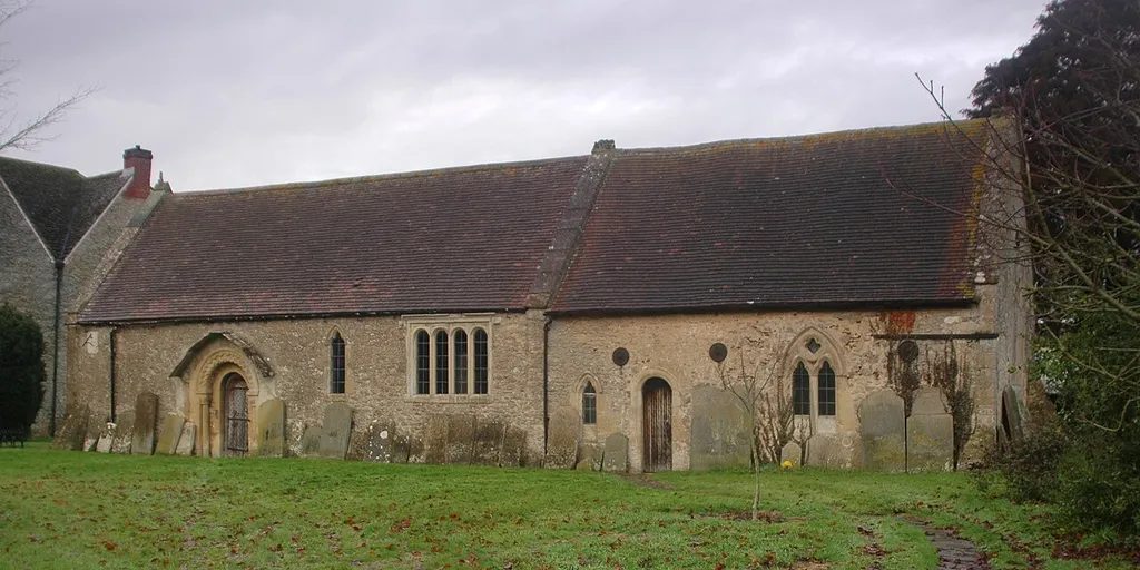 Church of England parish church of St George, Hatford, Oxfordshire (formerly Berkshire): general view from the south