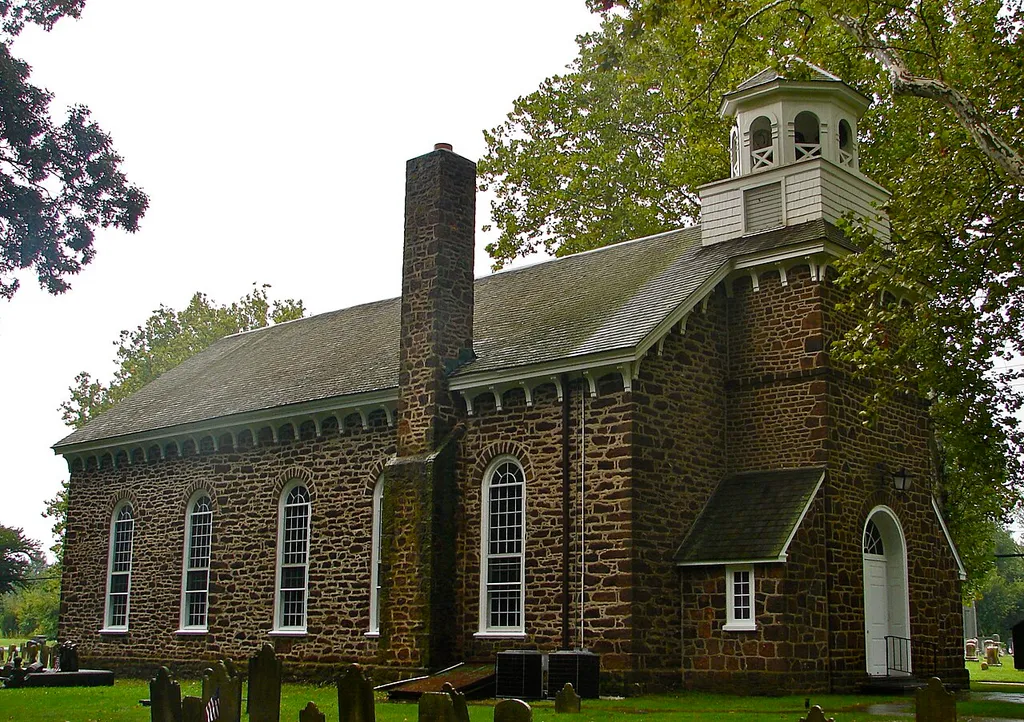 Deerfield Presbyterian Church on the NRHP since September 29, 1980 . Located NE of Seabrook, New Jersey on Old Deerfield Pike (State 606) in Deerfield Township, Cumberland County, NJ