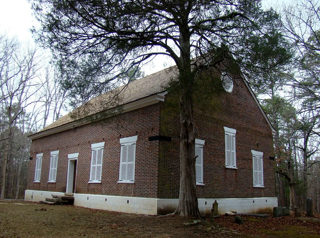Built in 1808. Oldest Baptist Church in Georgia.