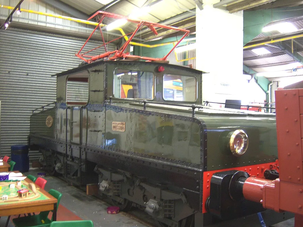 Harton Electric E4, seen in the Stephenson Railway Museum.