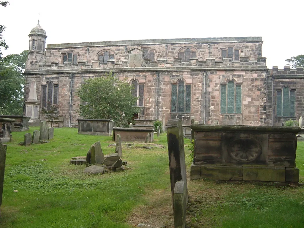 Holy Trinity church, Berwick upon Tweed, Northumberland, seen from the south