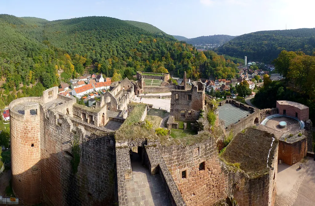 Hardenburg von der Aussichtsplattform auf dem Westbollwerk gesehen