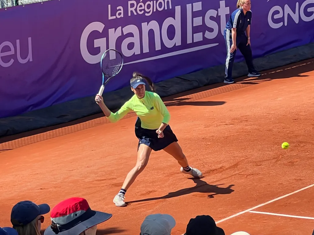 Sorana Cirstea aux Internationaux de Strasbourg 2024.