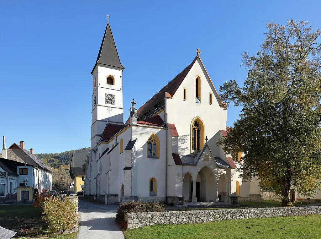 Parish church of Spital am Semmering, Austria.