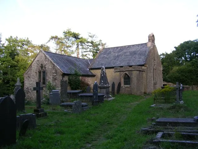 St Eugrad's Church, Parish of Llaneugrad with Llanallgo. This isolated church dates from the 12th Century. Taken from SH496842 looking NW.