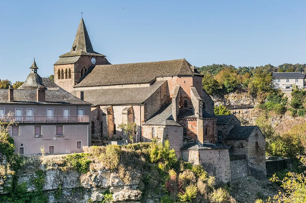 Saint Fausta church of Bozouls, Aveyron, France