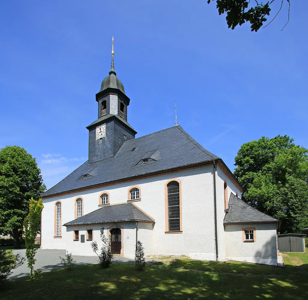Kirche in Amtsberg OT Weißbach im Erzgebirge.
