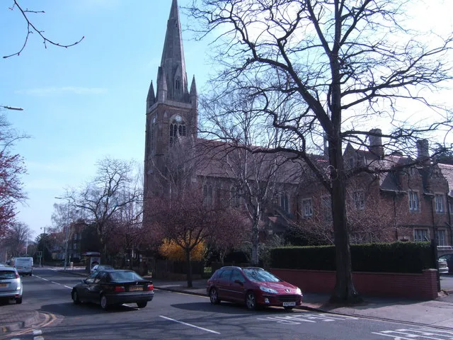 St Matthew's parish church, Kettering Road, Northampton, seen from the southwest