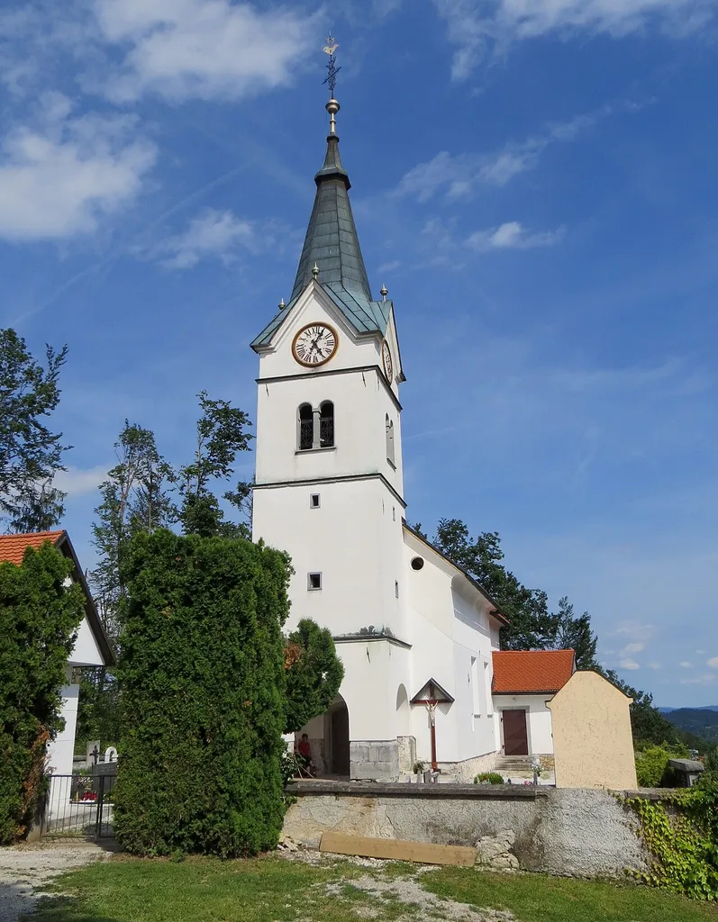 Saint Lawrence's Church in Dragomer, Municipality of Log–Dragomer, Slovenia
