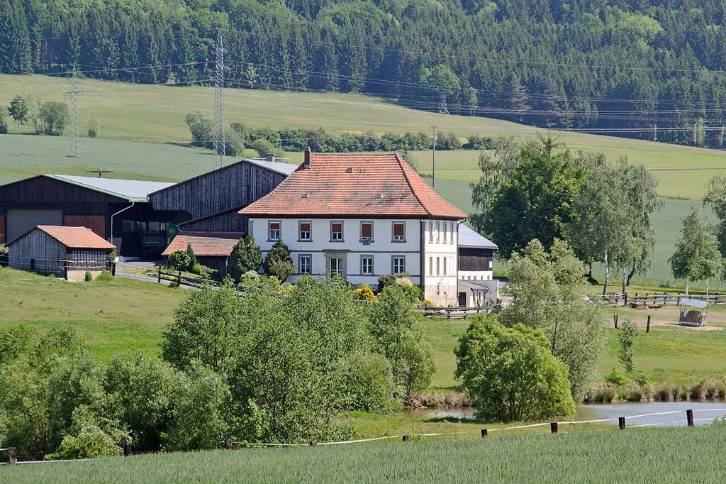 Gebäude Birkach 1 im Kronacher Ortsteil Birkach: Ehemaliges bischöfliches Burggut