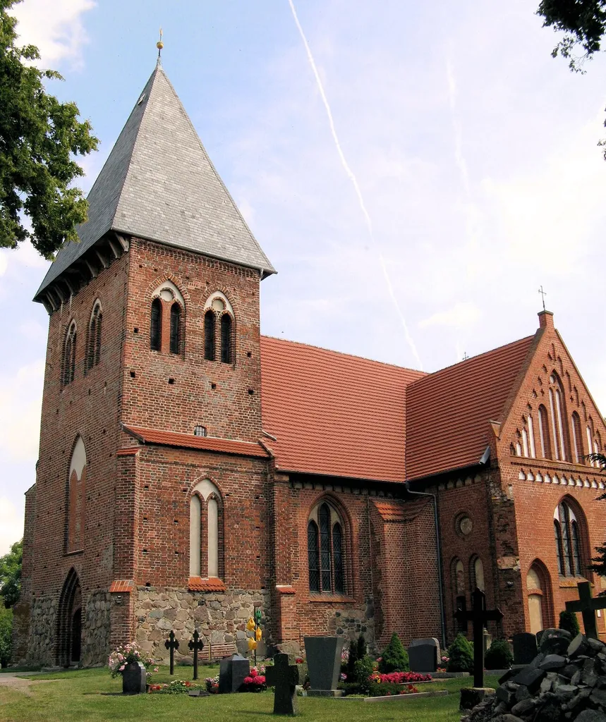 Church in Serrahn, disctrict Güstrow, Mecklenburg-Vorpommern, Germany