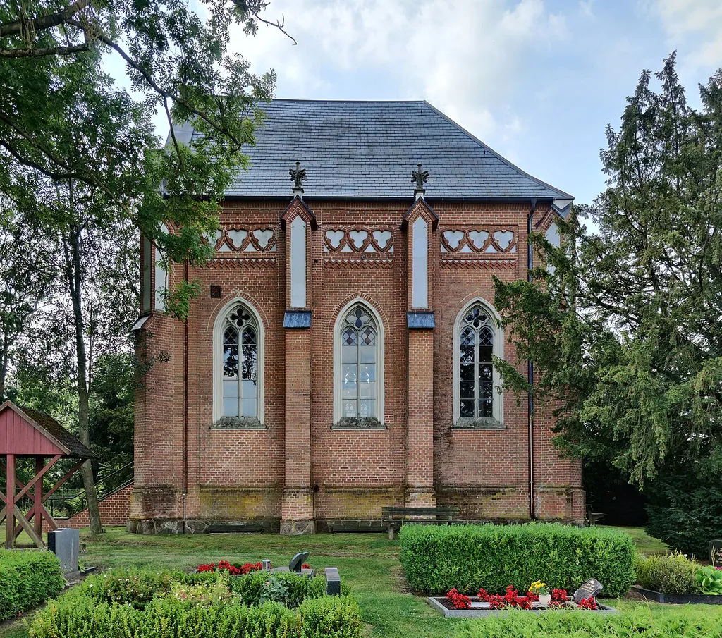 Evangelische Kirche Hülseburg (vormals Grabkapelle derer von Campen), Amt Hagenow-Land, Landkreis Ludwigslust-Parchim, Mecklenburg-Vorpommern, Deutschland