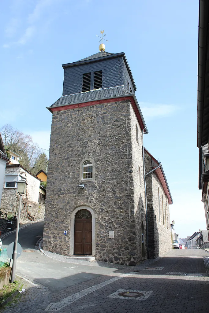 Evangelische Kirche St. Antonius Merenberg, Landkreis Limburg-Weilburg, Hessen, Deutschland
