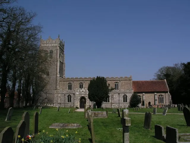 Church of St Mary in Mendlesham, Suffolk, England. A Grade I listed medieval church.