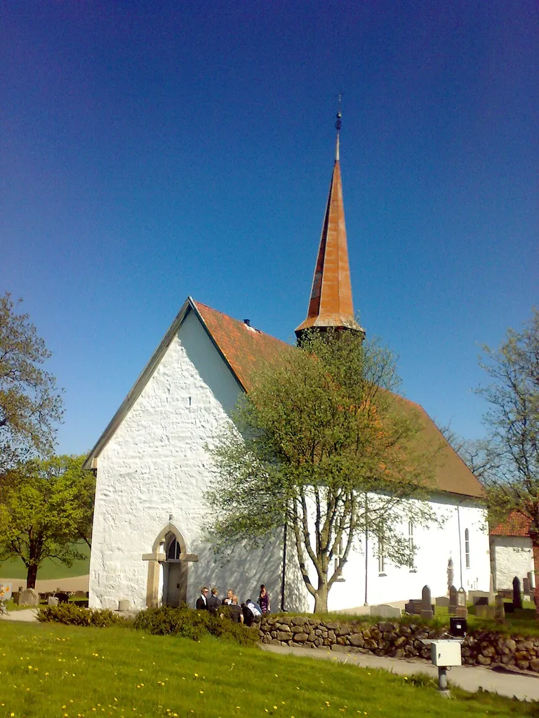 Skjeberg church, Østfold county (Norway), from the middle ages.