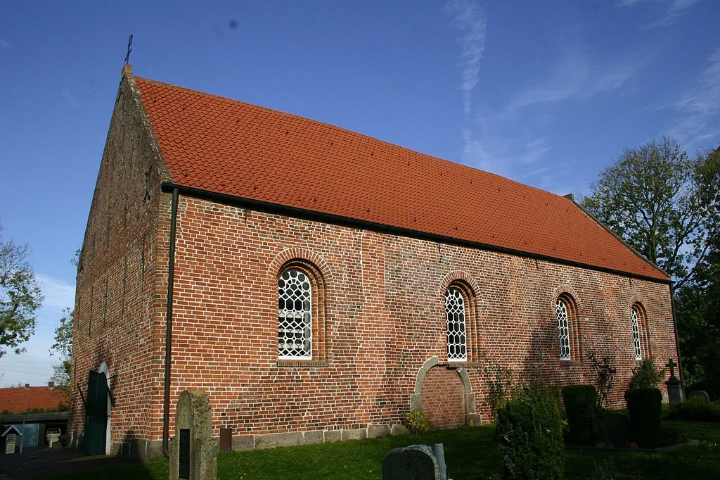 Church in Dunum (district of Wittmund, East Frisia, Germany)