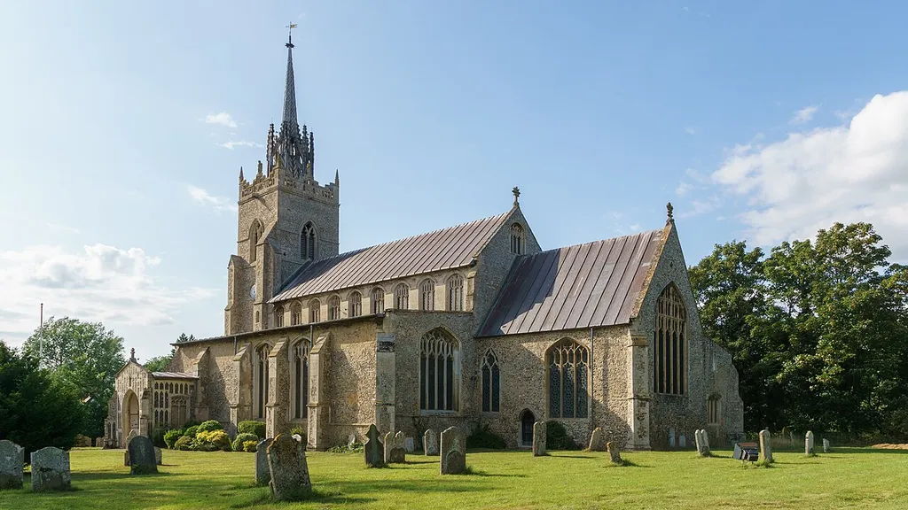 View from south east, church of St Peter and St Paul, East Harling .mw-parser-output .messagebox{margin:4px 0;width:auto;border-collapse:collapse;border:2px solid var(--border-color-progressive,#6485d1);background-color:var(--background-color-neutral-subtle,#fbfcff);color:var(--color-base,#202122);box-sizing:border-box;border-inline-start-width:8px}.mw-parser-output .messagebox.mbox-small{font-size:88%;line-height:1.25em}.mw-parser-output .mbox-warning,.mw-parser-output .mbox-speedy{border:2px solid var(--border-color-error,#b22222);background:var(--background-color-error-subtle,#ffdbdb);border-inline-start-width:8px}.mw-parser-output .mbox-serious,.mw-parser-output .mbox-delete,.mw-parser-output .mbox-stop{border:2px solid var(--border-color-error,#b22222);border-inline-start-width:8px}.mw-parser-output .mbox-issue,.mw-parser-output .mbox-content{border:2px solid #f28500;background:var(--background-color-warning-subtle,#ffe);border-inline-start-width:8px}.mw-parser-output .mbox-query,.mw-parser-output .mbox-style{border:2px solid #f4c430;background:var(--background-color-warning-subtle,#ffe);border-inline-start-width:8px}.mw-parser-output .mbox-shit{border:2px solid #960;border-inline-start-width:8px}.mw-parser-output .mbox-license{border:2px solid #88a;border-inline-start-width:initial}.mw-parser-output .mbox-legal{border:2px solid var(--border-color-notice,#666);background:var(--background-color-base,#fff);border-inline-start-width:8px}.mw-parser-output .mbox-honor{border:2px solid #ca3;background:var(--background-color-warning-subtle,#fcf4db);border-inline-start-width:8px}.mw-parser-output .mbox-growth{border:2px solid #8d4;background:var(--background-color-success-subtle,#d5fdf4);border-inline-start-width:8px}.mw-parser-output .mbox-move{border:2px solid #93c;border-inline-start-width:8px}.mw-parser-output .mbox-protection,.mw-parser-output .mbox-message{border:2px solid var(--border-color-base,#aaa);border-inline-start-width:8px}.mw-parser-output .messagebox .